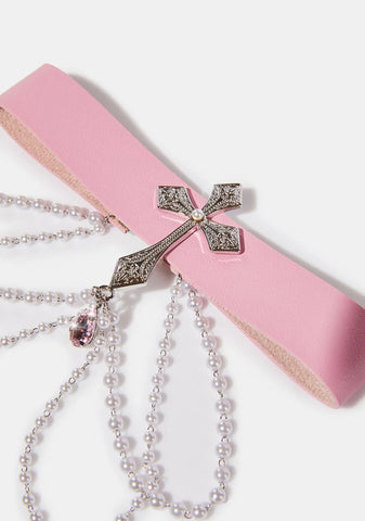 At The Pearly Gates Choker Necklace