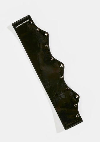 Danger Ahead Spiked Waist Belt