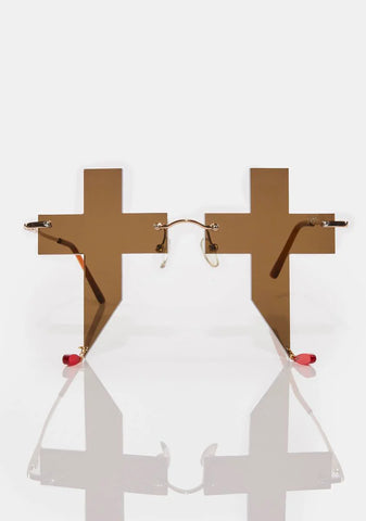 Black Cross #2 Sunglasses