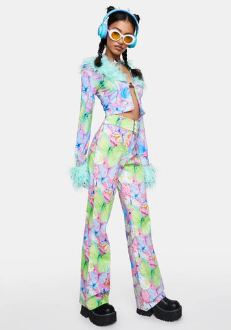 Metamorphosis Belted Bootcut Butterfly Jeans