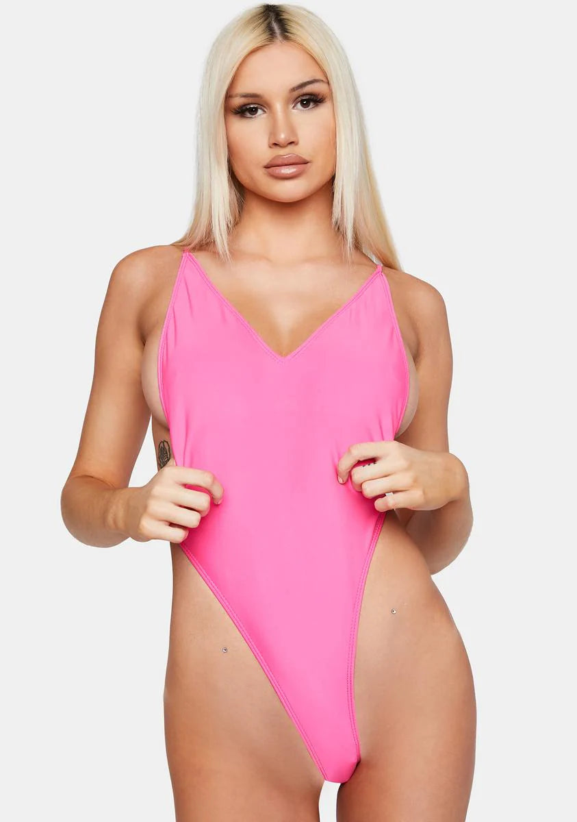 Rose Hot Illusions One Piece Swimsuit