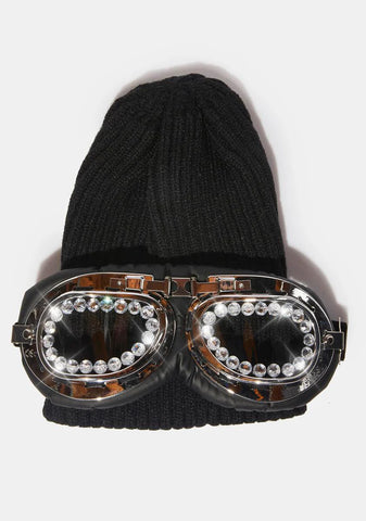 Ink Ski Delight Beanie Goggles