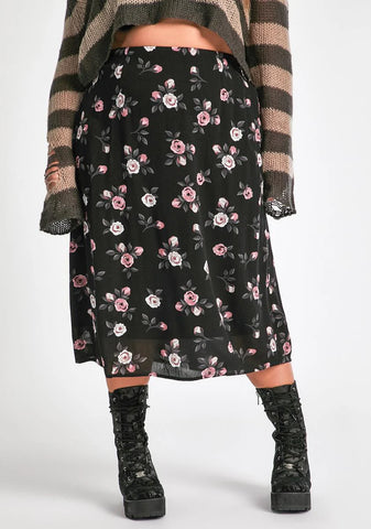 Always Erase And Rewind Midi Skirt