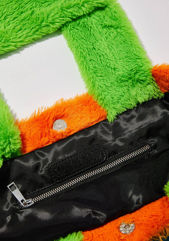 Rainbow Chaser Fuzzy Tote