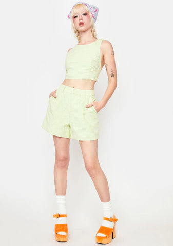 Life's A Picnic Gingham Shorts