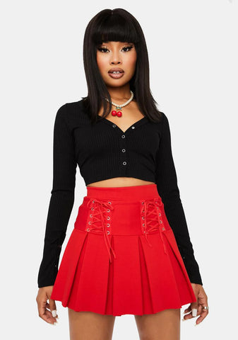 Ruby Modern School Girl Pleated Skort