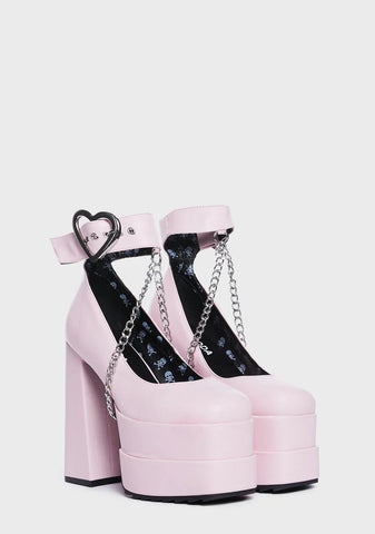 Talk To Me Platform Heels