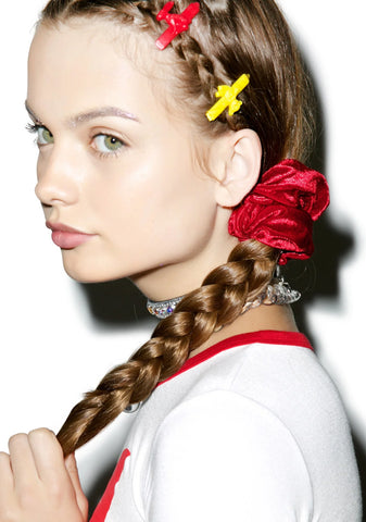 Velvet Barbae Bitch Scrunchie - Purple