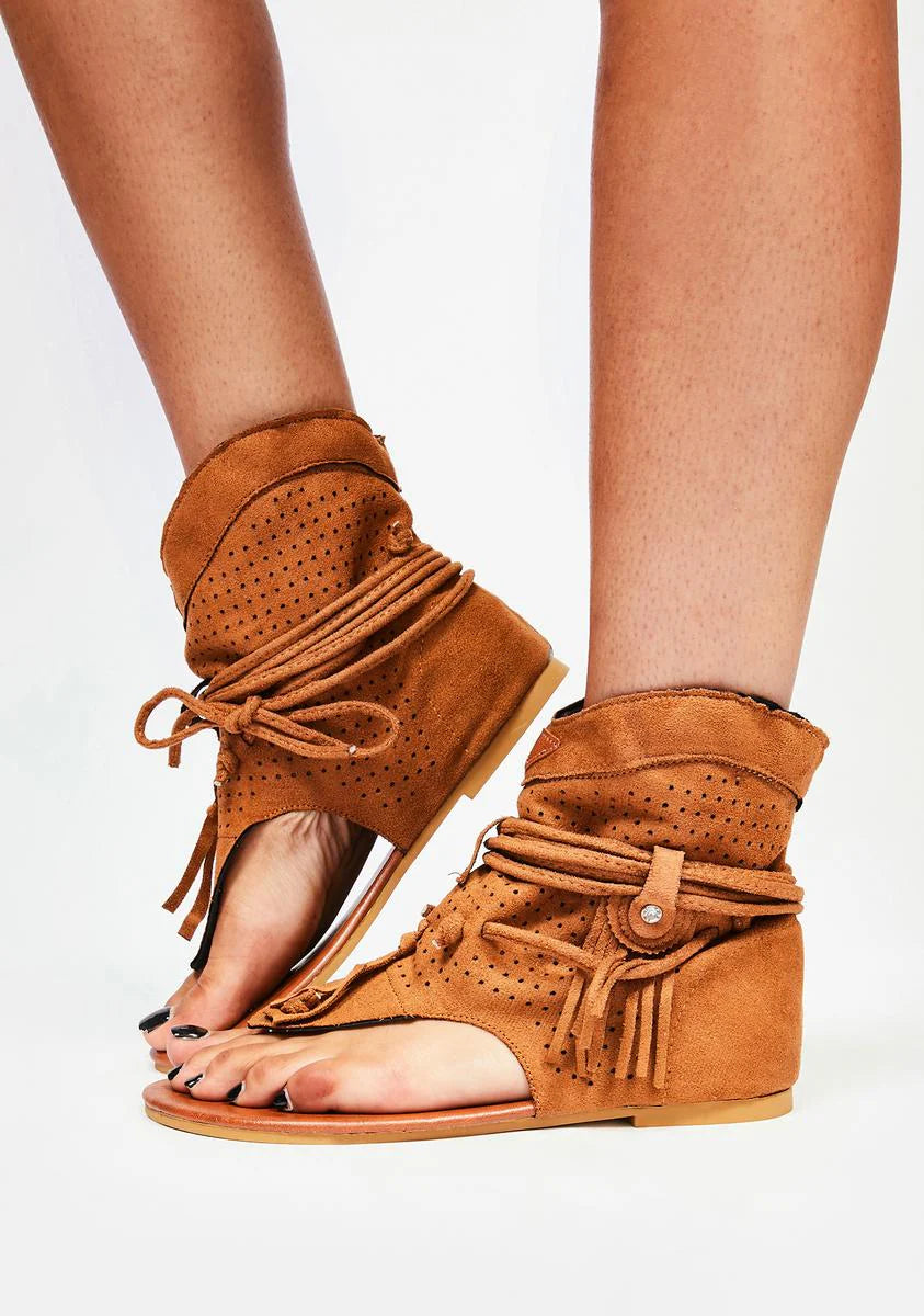 Camel Yates Gladiator Sandals
