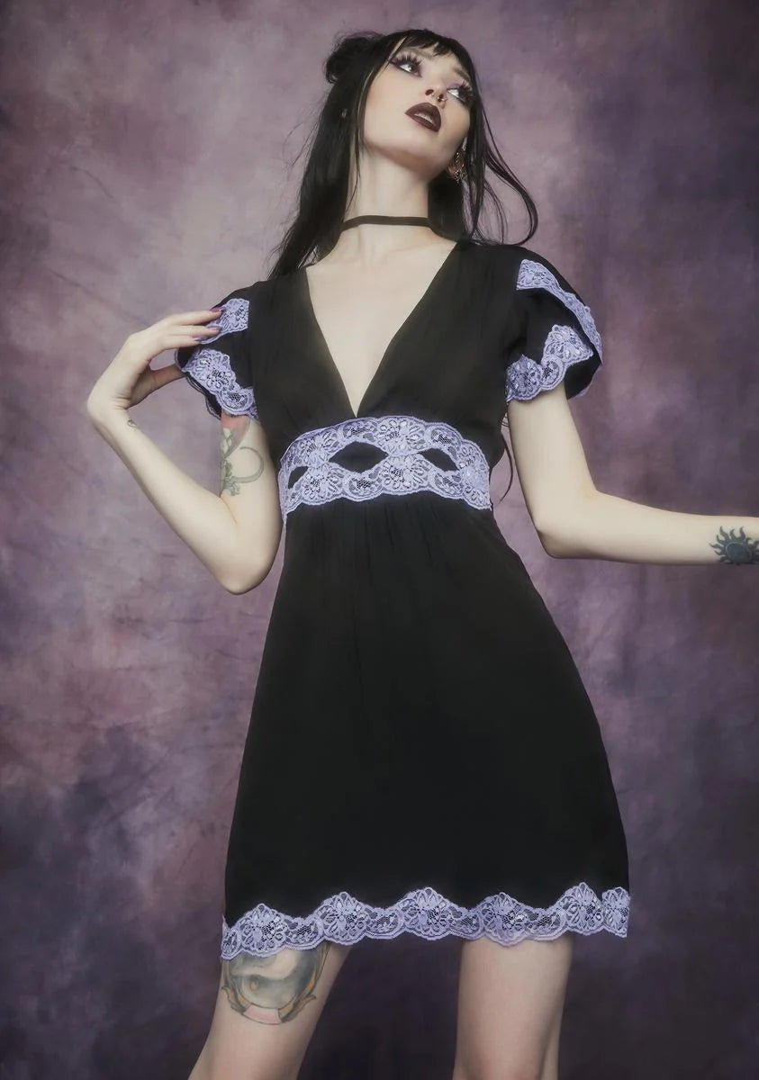 Lilac Bloody Valentine A-Line Dress