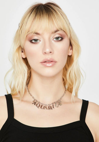 Always Aquarius Chain Necklace