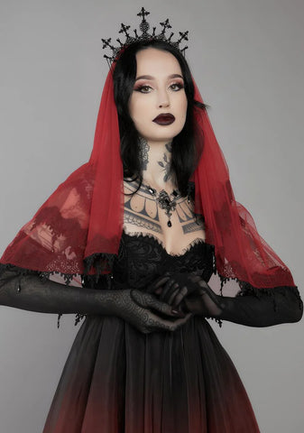 Sympathy For The Devil Lace Veil