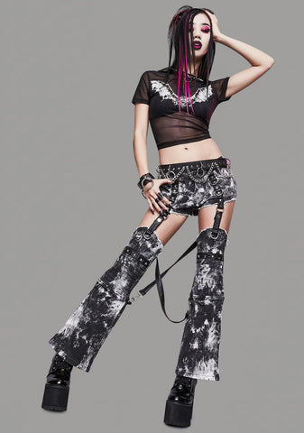 Straight From Hell Mesh Crop Tee