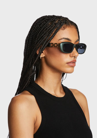 Harlow Cat Sunglasses - Green