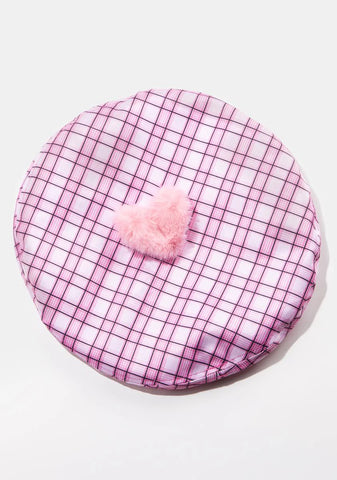 Heart In The Clouds Plaid Beret