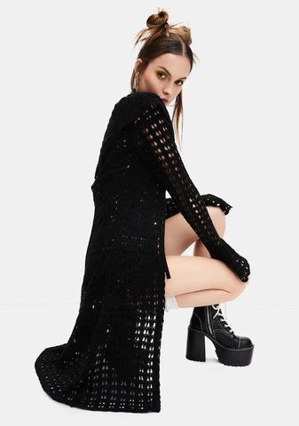 Weekend Wars Long Knit Cardigan