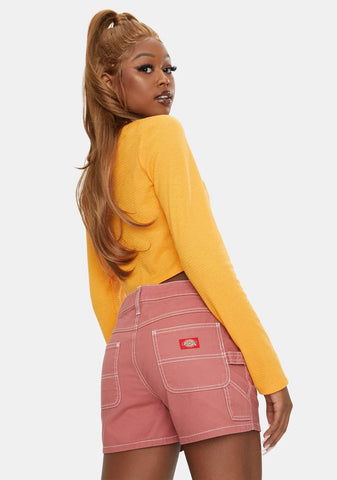 Terracotta High Rise Carpenter Shorts