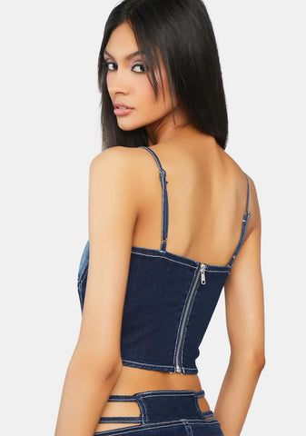 Harley Denim Bustier