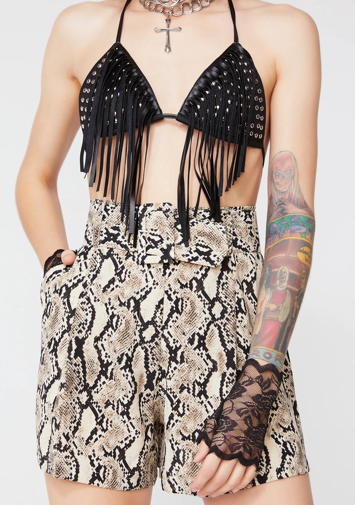 Toxic Tripster Snakeskin Shorts