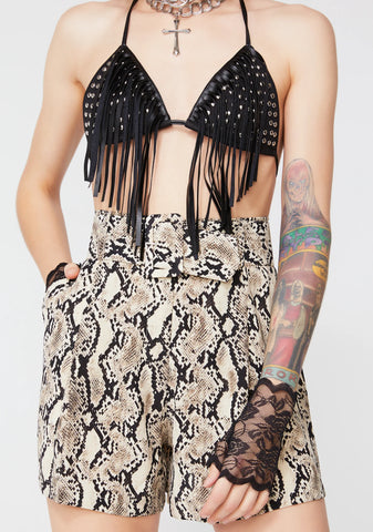 Toxic Tripster Snakeskin Shorts