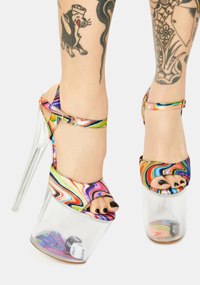 Spiral Pour Some More Platform Heels