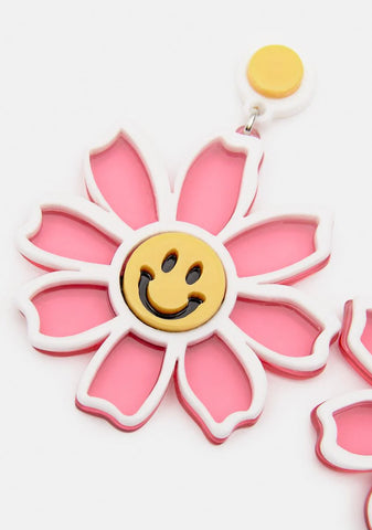 Sweet See Clearly Now Flower Drop Earrings