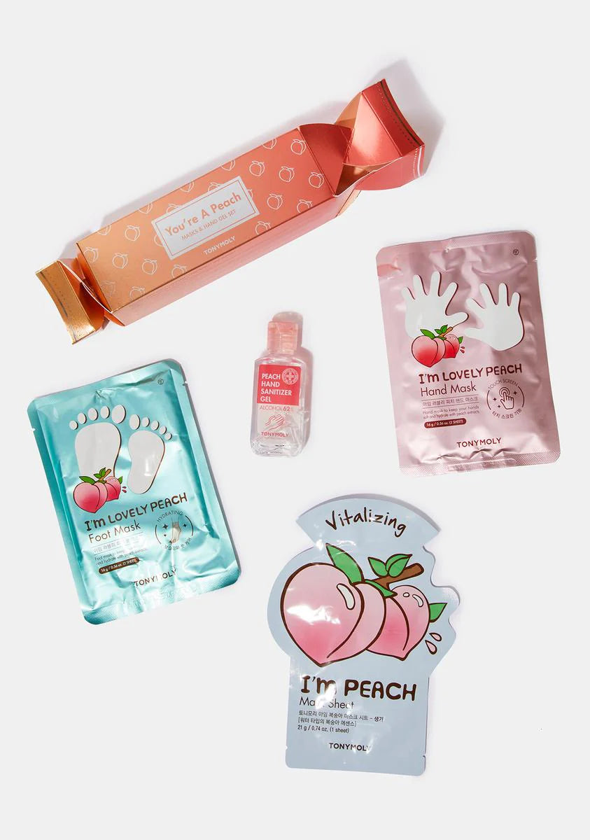 You're A Peach Mask & Sanitizer Set