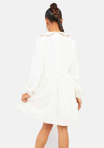 Pisces Velvet Smock Mini Dress