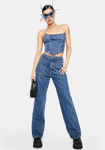 High Rise Baggy Jeans