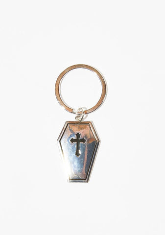 Lock It Down Coffin Keychain