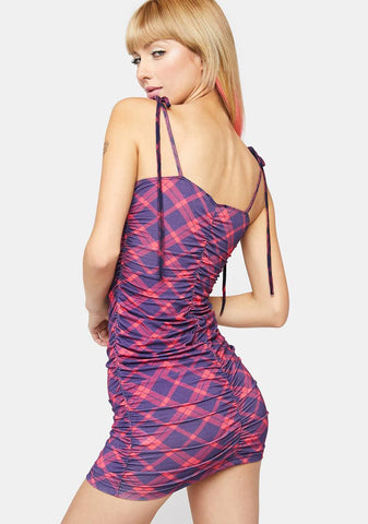 Maybe A Mirage Plaid Dress