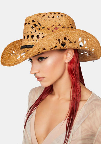 Country Side Straw Cowboy Hat