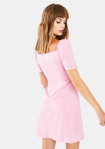 Pink Ladies Mini Dress