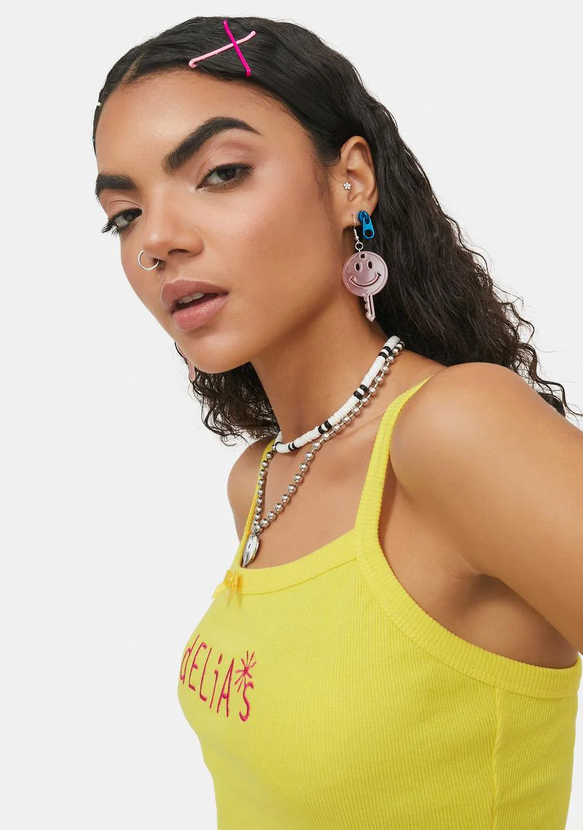 Sweet High Key Happy Drop Earrings
