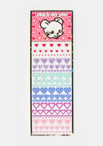 Heart Face Stickers