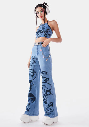 Mission Impuffable Wide Leg Jeans