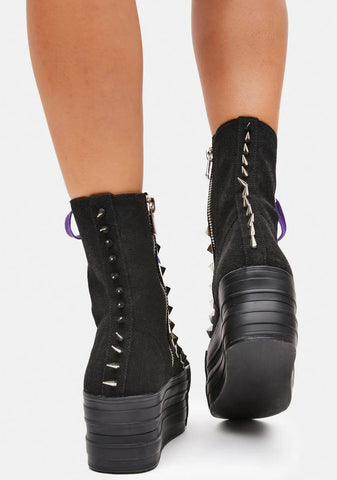 Started Riot Studded Platform Sneakers