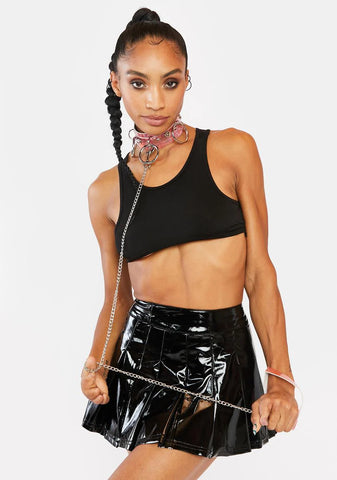 Sweet Grip On Reality Metallic Leash Choker