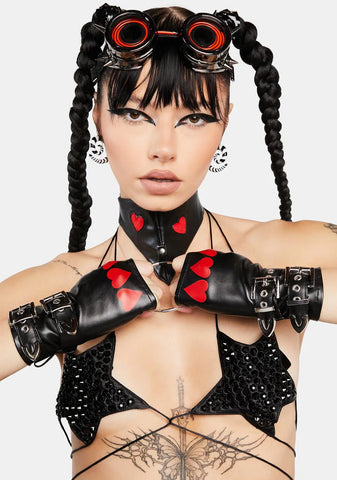 Killer Queen Fingerless Gloves