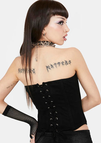 Caught Off Guard Corset Top