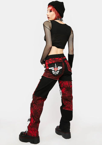 Hellfire Fury Printed Jeans