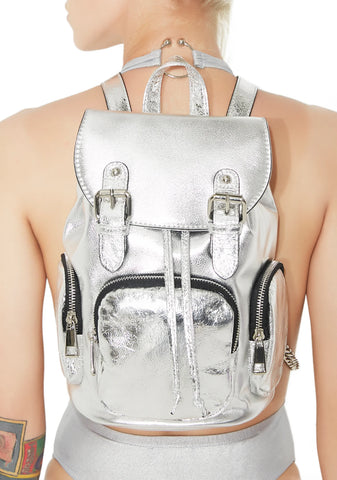 Retrograde Metallic Mini Backpack
