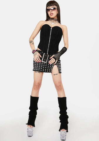 Caught Off Guard Corset Top