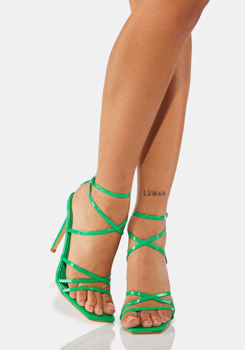 Envy Stop And Stare Strappy Heels