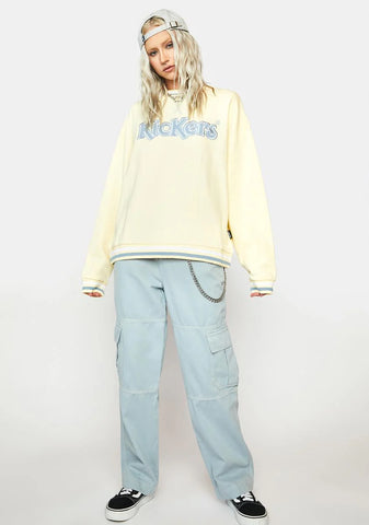 Kickers Cream Logo Crewneck Sweatshirt