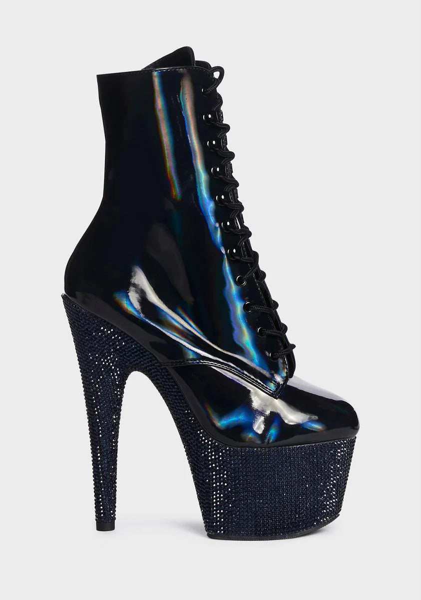 Bejeweled-1020-7 Platform Heels