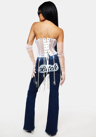 Crystal Drip Underbust Corset