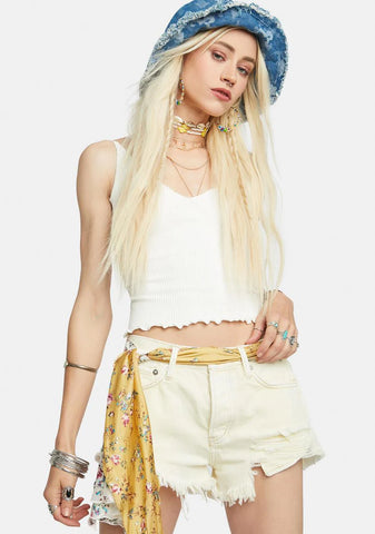Loving Good Vibrations Denim Shorts