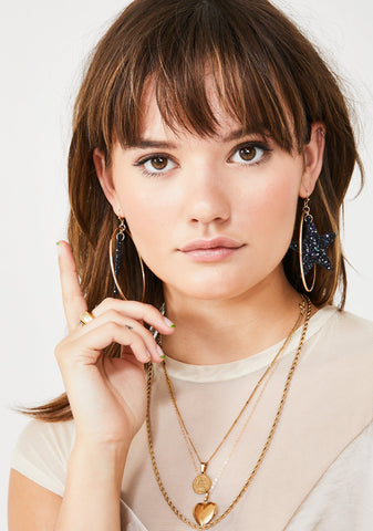 You're My Superstar Hoop Earrings