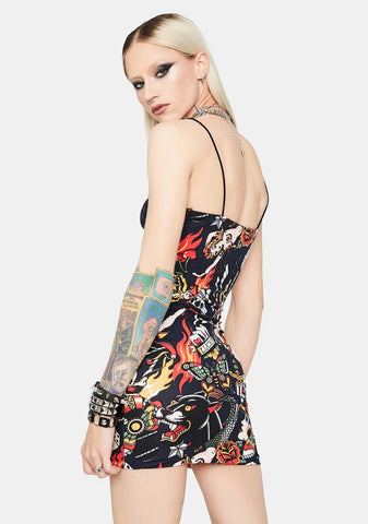Take A Gamble Bodycon Dress